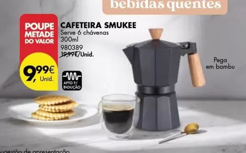 Oferta de Smukee - Cafeteira por 9,99€ em Pingo Doce