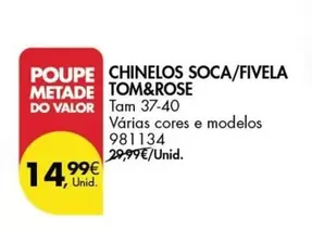 Oferta de Valor - Chinelos Soca/fivela por 14,99€ em Pingo Doce