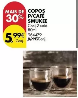 Oferta de Copos P/café por 5,99€ em Pingo Doce