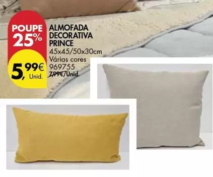 Oferta de Almofada Decorativa por 5,99€ em Pingo Doce