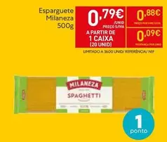 Oferta de Milaneza - Esparguete por 0,79€ em Recheio