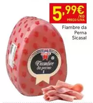 Oferta de Sicasal - Fiambre Da Perna por 5,99€ em Recheio