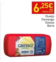 Oferta de Gresso - Queijo Flamengo por 6,25€ em Recheio