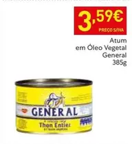 Oferta de General - Atum Em Oleo Vegetal por 3,59€ em Recheio