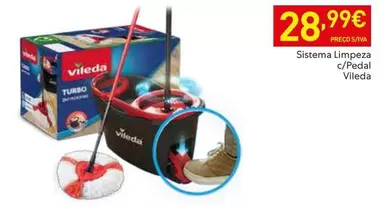 Oferta de Vileda - Sistema Limpeza C/Pedal por 28,99€ em Recheio