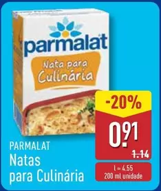 Oferta de Parmalat - Nata Para Culinária por 0,91€ em Aldi