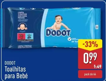 Oferta de Dodot - Toalhitas Para Bebe por 0,99€ em Aldi