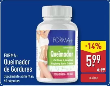 Oferta de Forma+ - Queimador De Gorduras por 5,99€ em Aldi