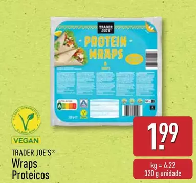 Oferta de Trader Joe ́s - Wraps Protecicos por 1,99€ em Aldi