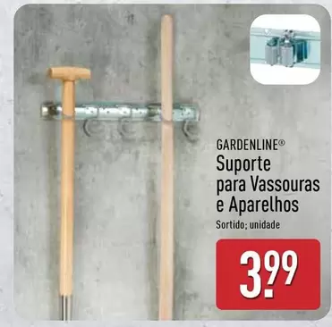 Oferta de Gardenline - Suporte Para Vassouras E Aparelhos por 3,99€ em Aldi