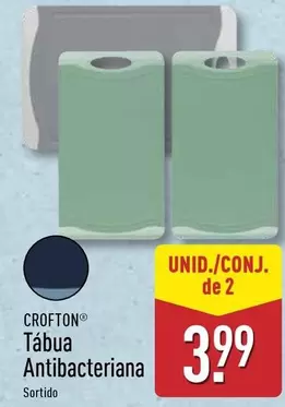 Oferta de Crofton - Tábua Antibacteriana por 3,99€ em Aldi