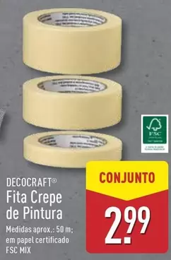 Oferta de Decocraft - Fita Crepe De Pintura por 2,99€ em Aldi