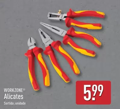 Oferta de Workzone - Alicates por 5,99€ em Aldi