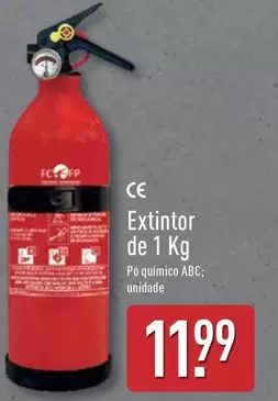 Oferta de Extintor De 1 Kg por 11,99€ em Aldi