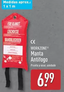 Oferta de Workzone - Manta Antifogo por 6,99€ em Aldi