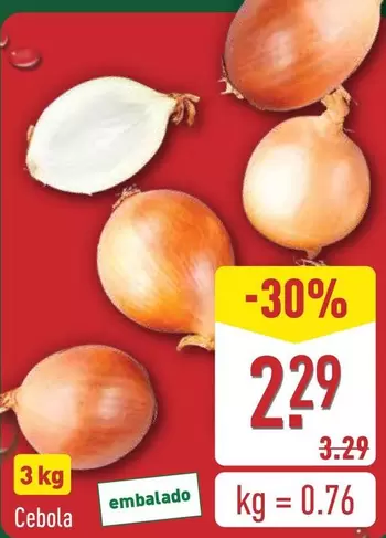 Oferta de Cebola por 2,29€ em Aldi