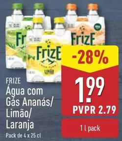 Oferta de Frize - Agua Com Gas Ananas/ Limão/ Laranja por 1,99€ em Aldi