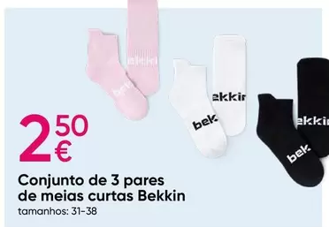 Oferta de Conjunto De 3 Pares De Meias Curtas por 2,5€ em Pepco