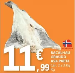 Oferta de A+ - Bacalhau Graudo Asa Preta por 11,99€ em E.Leclerc