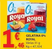 Oferta de Royal - Gelatina 0% por 1,46€ em E.Leclerc