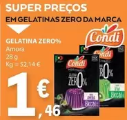 Oferta de Condi - Gelatina Zero% por 1,46€ em E.Leclerc