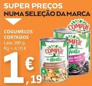 Oferta de Cogumelos Cortados por 1,19€ em E.Leclerc