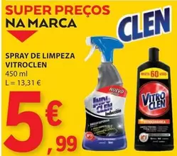 Oferta de Spray De Limpeza Vitroclen por 5,99€ em E.Leclerc