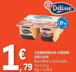 Oferta de Delisse - Sobremesa Creme por 1,79€ em E.Leclerc