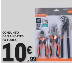 Oferta de Conjunto De 3 Alicates Fx Tools por 10,99€ em E.Leclerc