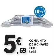 Oferta de €CO+ - Conjunto De 8 Chaves Eco+ por 5,69€ em E.Leclerc