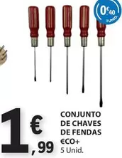 Oferta de €CO+ - Conjunto De Chaves De Fendas Eco+ por 1,99€ em E.Leclerc