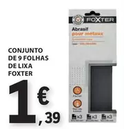 Oferta de Conjunto De 9 Folhas De Lixa por 1,39€ em E.Leclerc