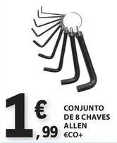 Oferta de €CO+ - Conjunto De 8 Chaves Allen Eco+ por 1,99€ em E.Leclerc