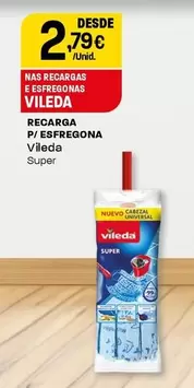 Oferta de Vileda - Recarga P/ Esfregona por 2,79€ em Intermarché