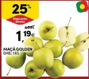 Oferta de Maçã Golden por 1,19€ em Continente