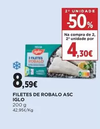 Oferta de Iglo - Filetes De Robalo Asc por 8,59€ em superCOR