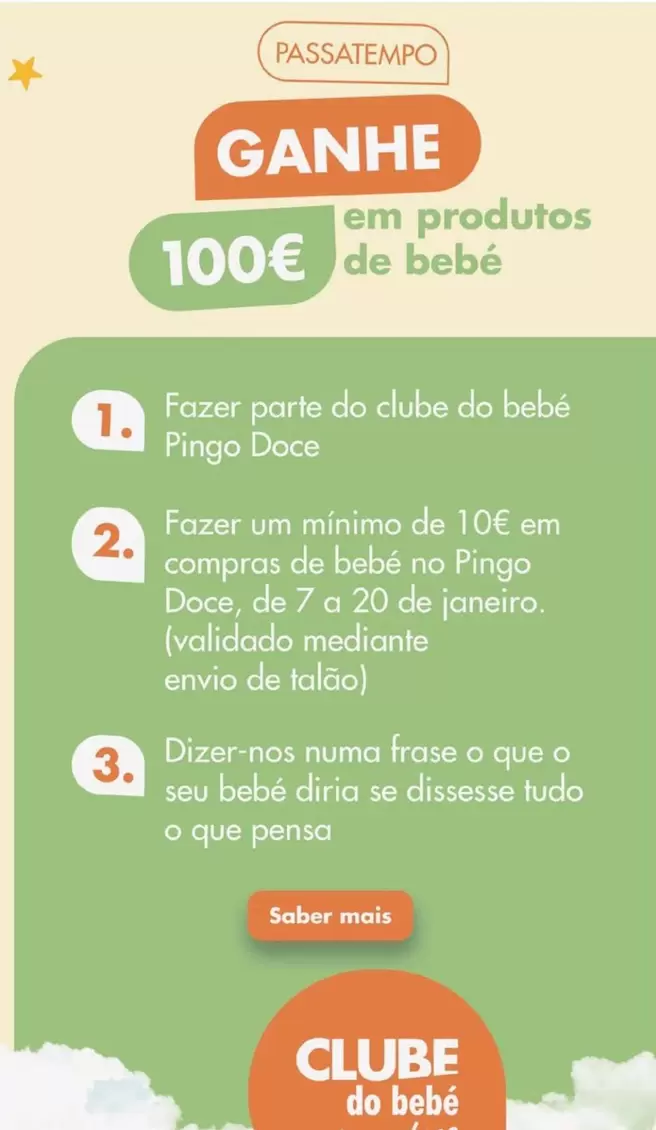 Oferta de Pingo doce - Gamme De Bebéem Pingo Doce