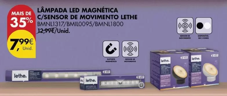 Oferta de Lámpada Led Magnetica C/Sensor De Movimento por 7,99€ em Pingo Doce