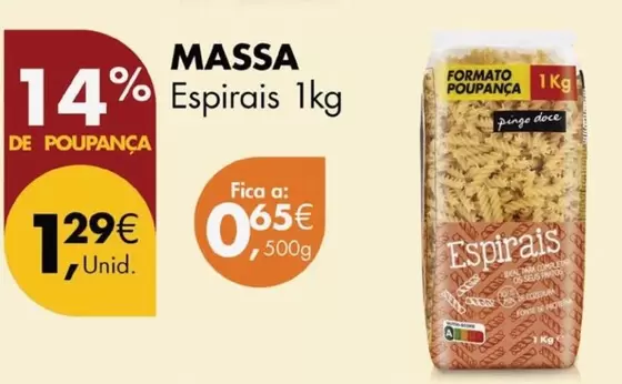 Oferta de Park - Massa por 0,65€ em Pingo Doce