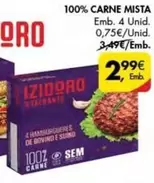 Oferta de Izidoro - 100% Carne por 2,99€ em Pingo Doce