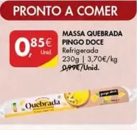 Oferta de Pingo doce - Massa Quebrada por 0,85€ em Pingo Doce