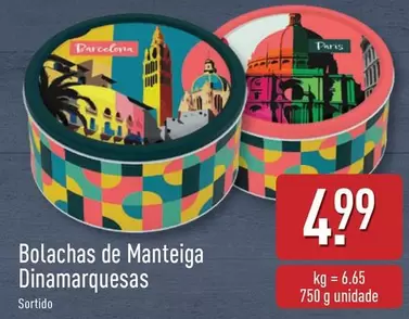 Oferta de Bolachas De Manteiga Dinamarquesas por 4,99€ em Aldi