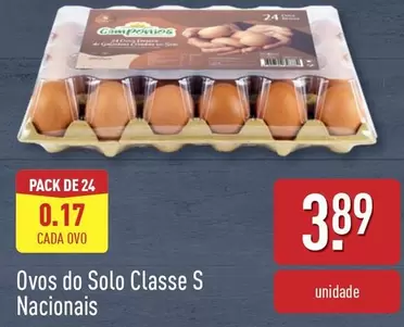 Oferta de Ovos Do Solo Classe S Nacionals por 3,89€ em Aldi