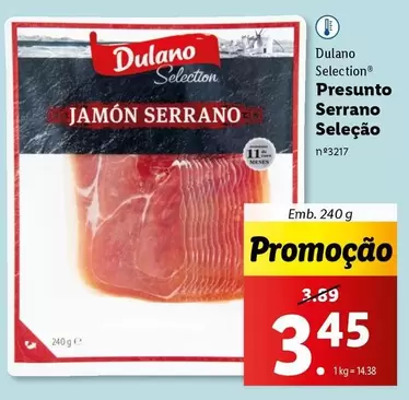 Oferta de Dulano - Presunto Serrano por 3,45€ em Lidl