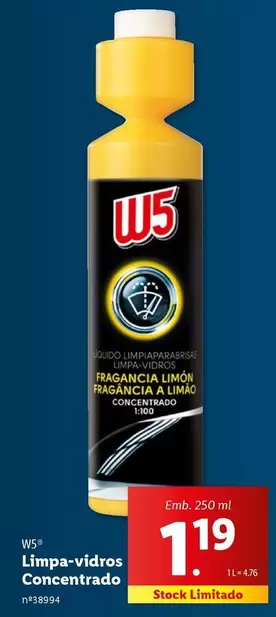 Oferta de W5 - LIMPAS VILROS CONCENTRATO por 1,19€ em Lidl