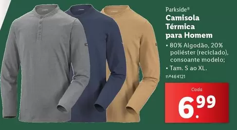 Oferta de Camisola Térmica Para Homem por 6,99€ em Lidl