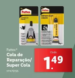 Oferta de Cola De Reparacao/Super Cola por 1,49€ em Lidl