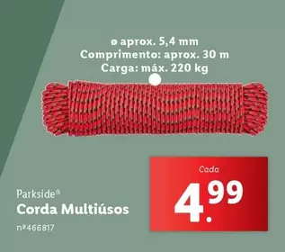 Oferta de Corda Multiusos por 4,99€ em Lidl