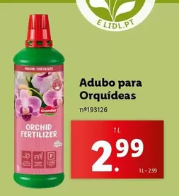 Oferta de Adubo Para Orquideas por 2,99€ em Lidl