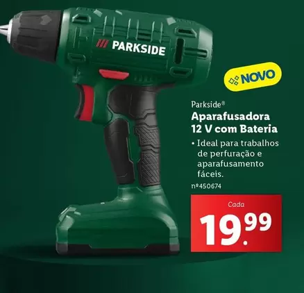 Oferta de Aparafusadora 12 V Com Bateria por 19,99€ em Lidl